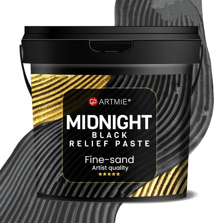 3D černá reliéfní pasta ARTMIE Midnight