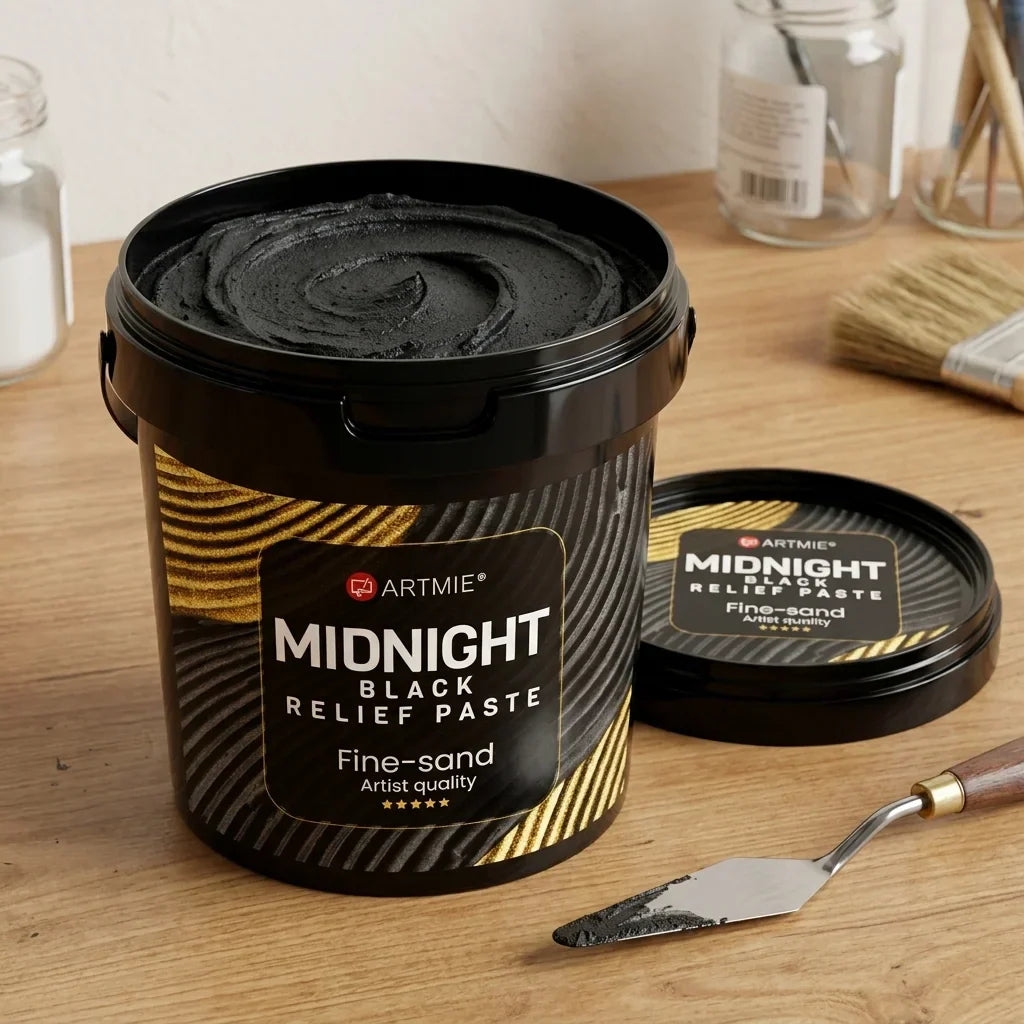 3D černá reliéfní pasta ARTMIE Midnight