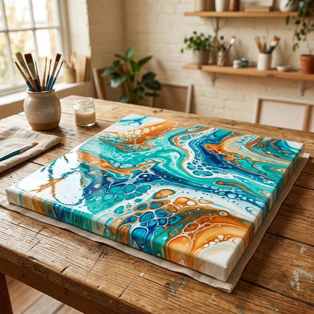 Obraz fluid art schne na plocho