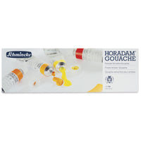 Kvašové barvy Schmincke HORADAM v kovovém setu, 12 x 5 ml