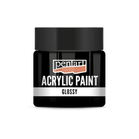 Lesklá akrylová barva Pentart 50 ml – černá