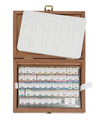 Dřevěný akvarelový box Schmincke HORADAM, 48 x 1/2 pánvičky