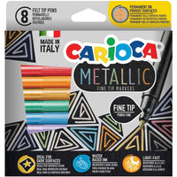 Carioca fixy Metallic, hrot, mix barev