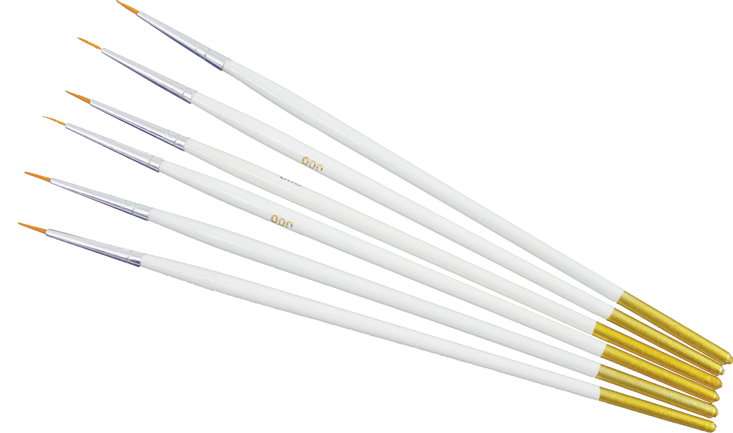 Sada konturovacích štětců / 6 dílná – liner, 6 pcs/pack, size 00