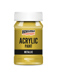 Akrylová barva metalická - 100 ml – antique gold