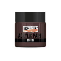 Lesklá akrylová barva Pentart 50 ml – tmavě hnědá