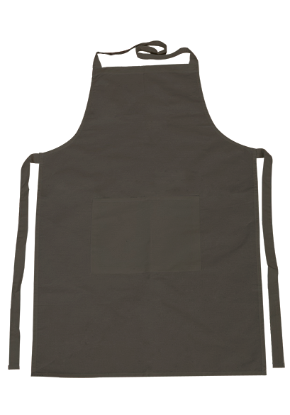 Bavlněná zástěra s kapsou - 70 x 75 cm – cm black