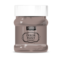 Dekorační křídová barva Chalky Pentart - 230 ml – milk-chocolate