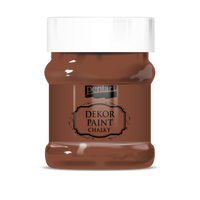 Dekorační křídová barva Chalky Pentart - 230 ml – brown