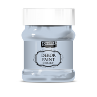 Dekorační křídová barva Chalky Pentart - 230 ml – ice-blue