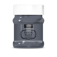 Dekorační křídová barva Chalky Pentart - 230 ml – graghite-gray