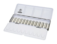 Prázdná kovová kazeta Schmincke pro 12 x 5 ml tuby