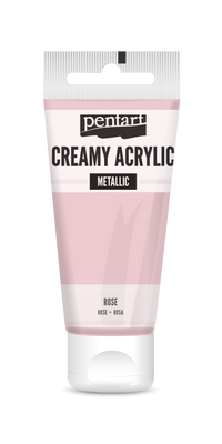 creamy acrylic metallic 60 ml – růžová