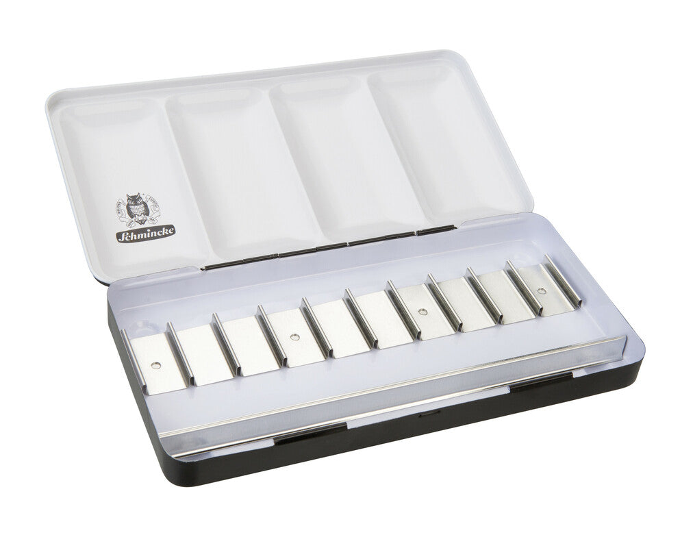 Kovová prázdná kazeta Schmincke na 10 x 15 ml tub