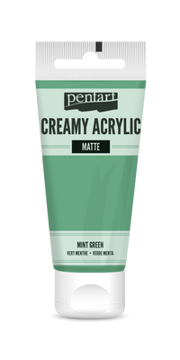 Krémová akrylová barva matná Pentart 60 ml – mint green