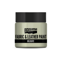 delicate fabric & leather paint 50 ml – bíle zlatá