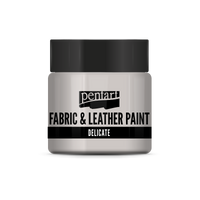 delicate fabric & leather paint 50 ml – stříbrná