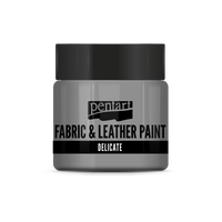 delicate fabric & leather paint 50 ml – starostříbrná