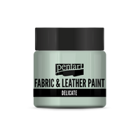 delicate fabric & leather paint 50 ml – nazelenale stříbrná