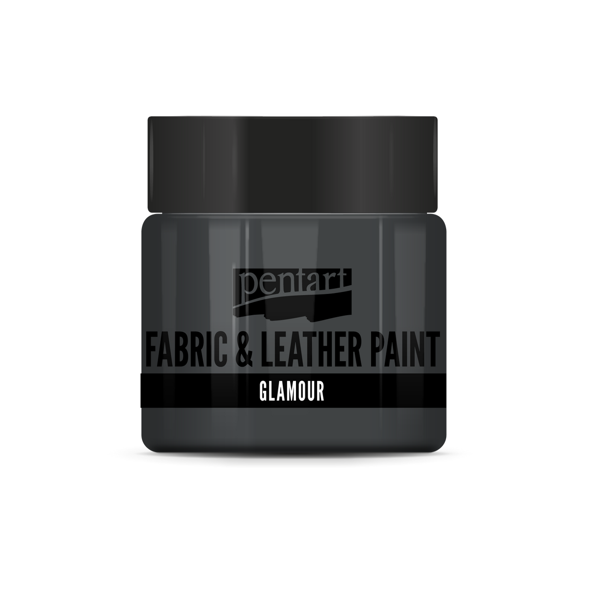glamour fabric & leather paint 50 ml – starostříbrná