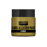 glamour fabric & leather paint 50 ml – zlatá
