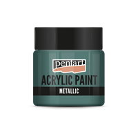 Akrylová barva metalická - 50 ml – teal