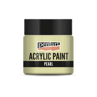 Perleťová akrylová barva 50 ml – yellow