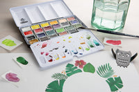 Schmincke AKADEMIE Aquarell prázdná kovová kazeta na akvarel, 24 x celá pánvička