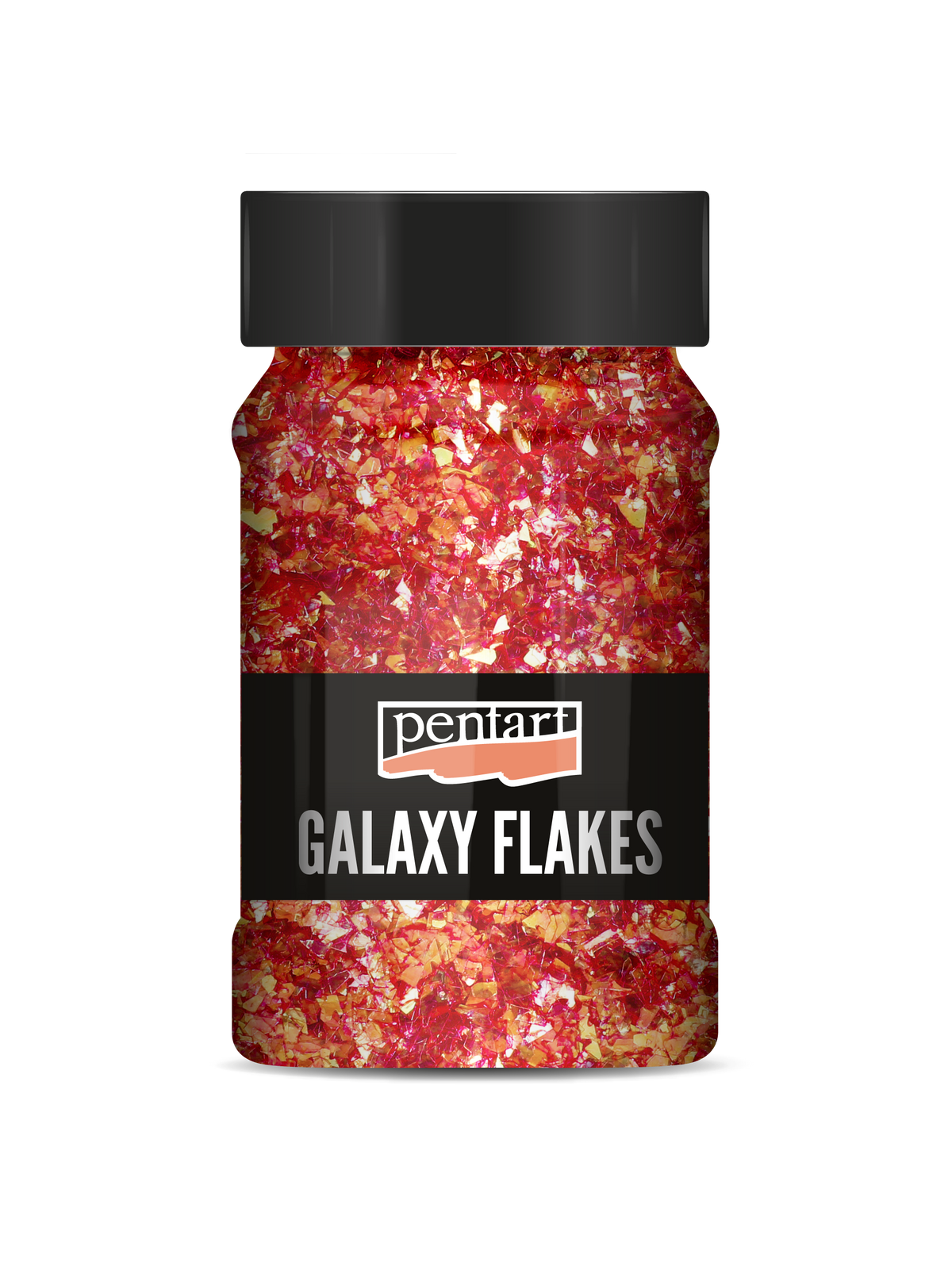 Dekorační vločky Pentart Galaxy Flakes Ida red-gold min. 15 g