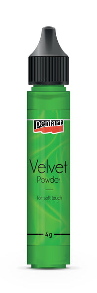 Sametový prášek Pentart Velvet powder světle zelený 4 g