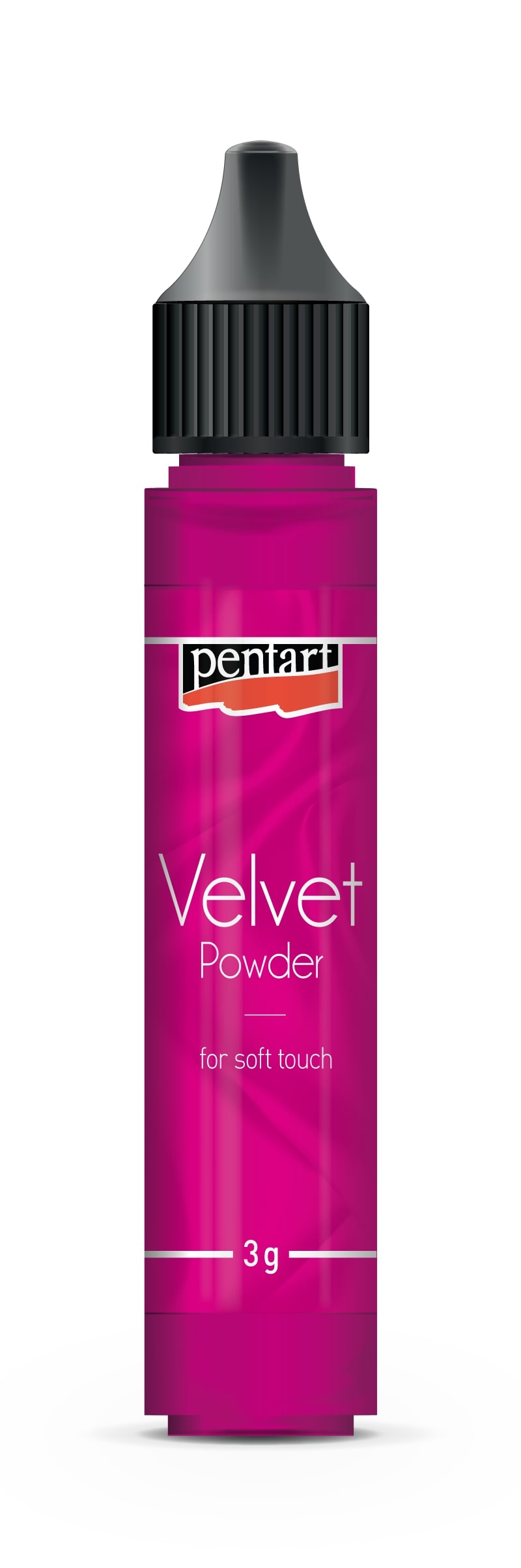 Sametový prášek Pentart růžový 3 g