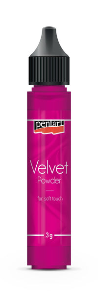 Sametový prášek Pentart růžový 3 g