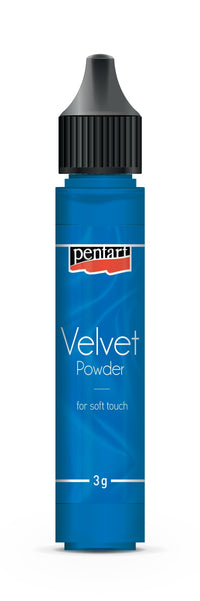 Sametový prášek Pentart Velvet powder modrý 3 g