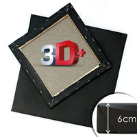3D + Černé malířské plátno na rámu PROFI