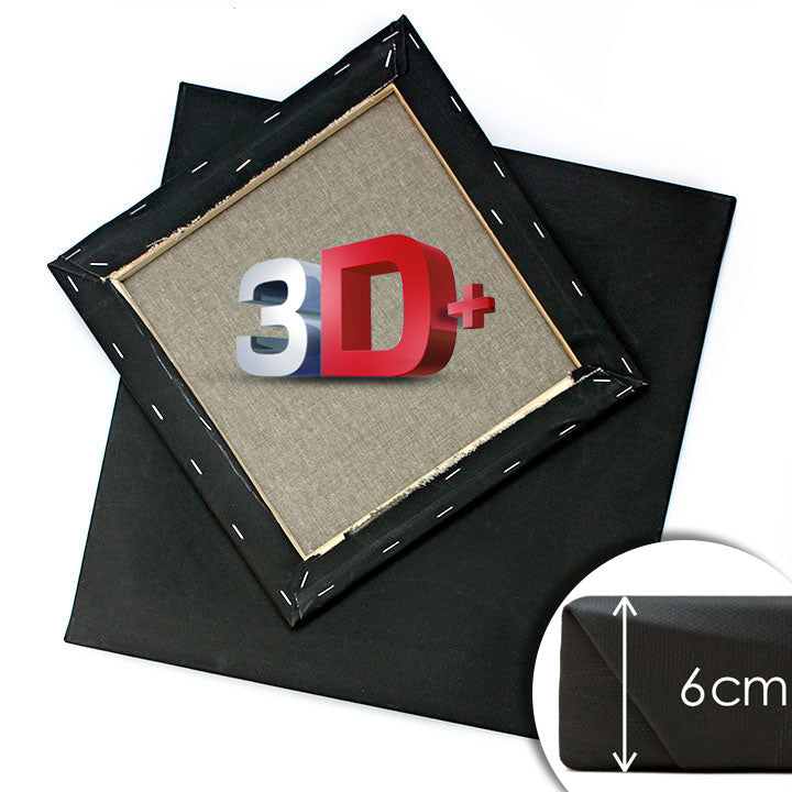 3D + Černé malířské plátno na rámu PROFI