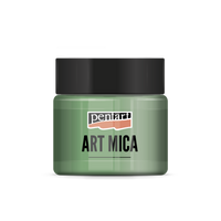 Pentart Art Mica efektový minerální prášek golden green 9 g