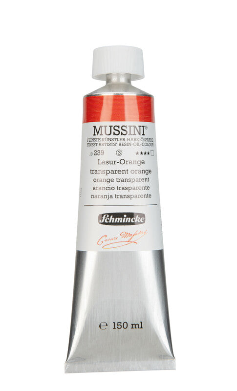 Olejové barvy Schmincke MUSSINI 150 ml – 239 Transparentní oranžová