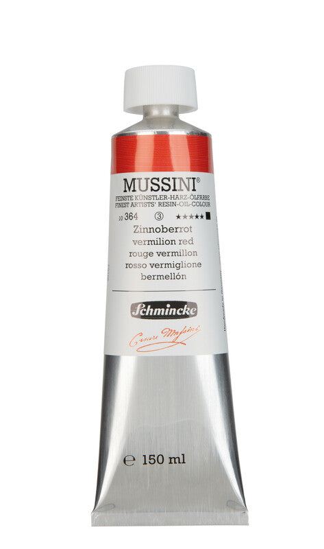 Olejové barvy Schmincke MUSSINI 150 ml – 364 Rumělka červená
