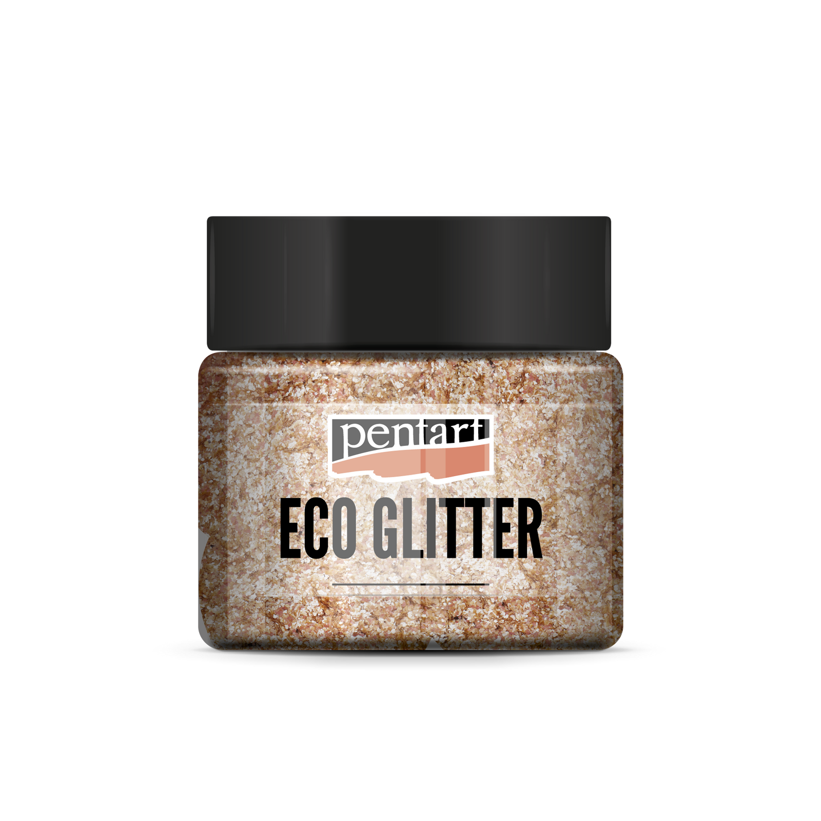 Pentart Eco Glitter jemné třpytky rose gold 15 g