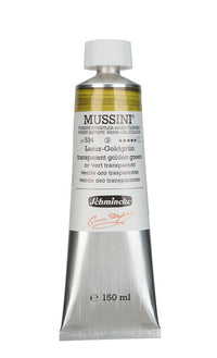 Olejové barvy Schmincke MUSSINI 150 ml – 534 Transparentní zlatavě zelená