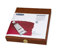 Dřevěný set olejových barev Schmincke MUSSINI, 10 x 35 ml
