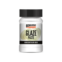 Glazurovací pasta Pentart Junior Paints 100 ml – iridiscentní olivově zlatá