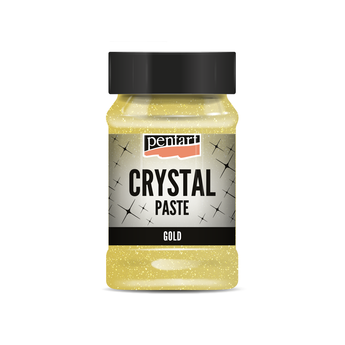 Křišťálová pasta Pentart 100 ml – zlatá