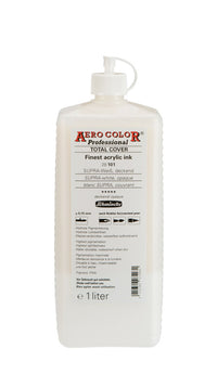 Akrylový inkoust Schmincke AERO COLOR Professional 1 l – 101 SUPRA-bílá, krycí