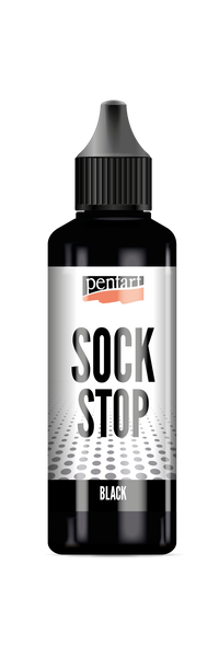 Pentart Sock stop tekutá protiskluzová hmota černá 80 ml