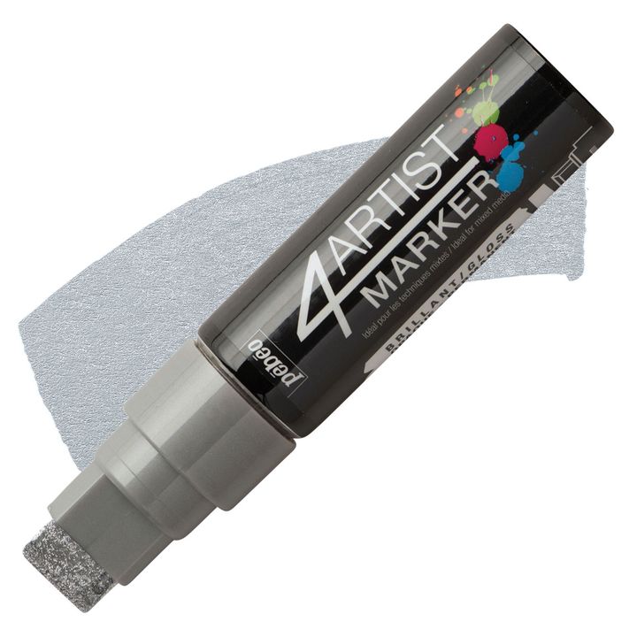 4ARTIST MARKER Pébéo na olejové bázi 15mm – strieborná