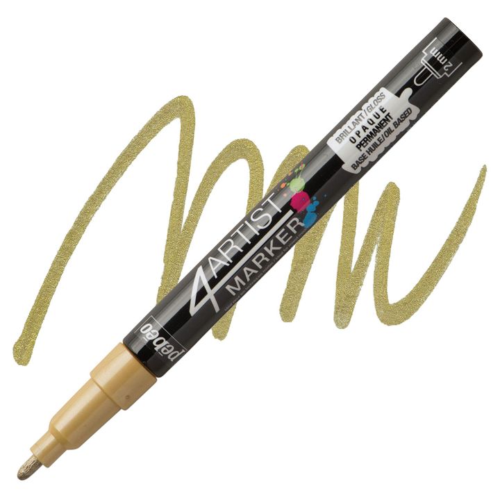 4ARTIST MARKER Pébéo na olejové bázi 2mm – zlatá