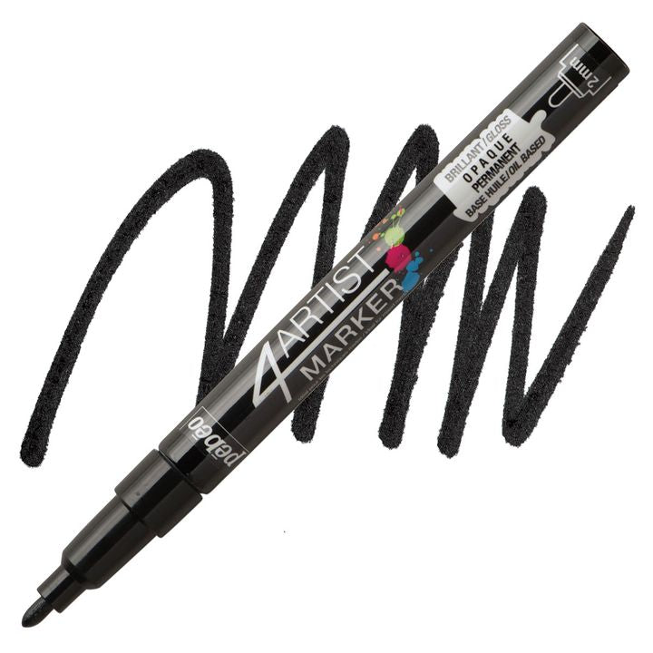 4ARTIST MARKER Pébéo na olejové bázi 4mm – čierna