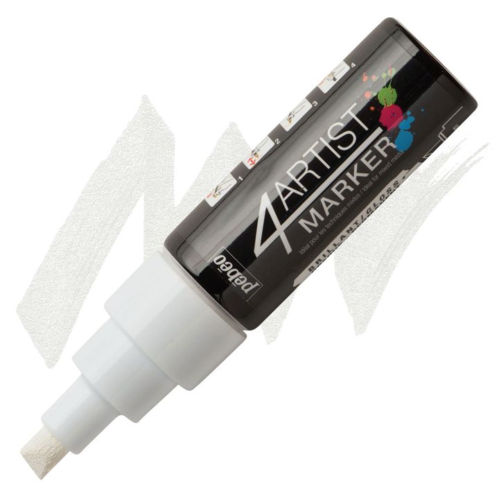 4ARTIST MARKER Pébéo na olejové bázi 8mm – biela