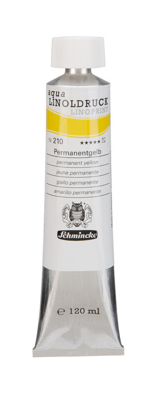 Barvy na linoryt Schmincke aqua-LINOPRINT 120 ml – 210 Permanentní žlutá